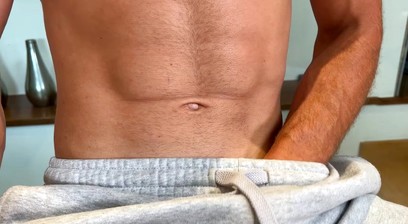 Straight Fit & Young Stud Rufus Returns & Wanks his Big Uncut Cock & Squirts a Load of Cum!