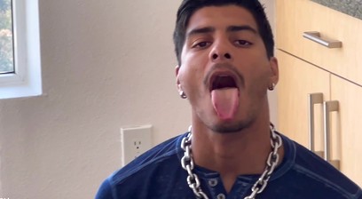 1ST DAY AT THE NEW WEHO APT: SEXY SUB APOLLO FATES SUCKS CORY GOOD & SWALLOWS