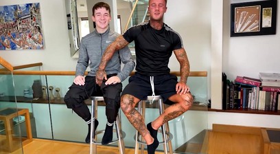 Muscular Stud Harry Wanks & Sucks Troy's Uncut Cock & Straight Lad Troy Returns the Favour!