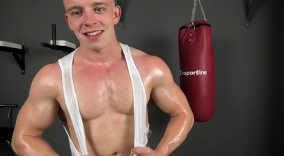 Muscle Boy Gets Handjob