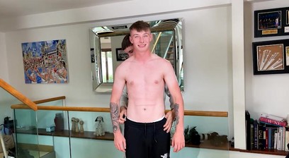 Straight Lads Wank Each Other's Uncut Cocks & Dominic Blows Seb's Massive Hard Erection!
