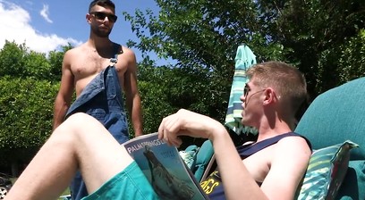 BrotherCrush- Cute Little Guy Worships His Muscular Stepbrothers Thick Cock