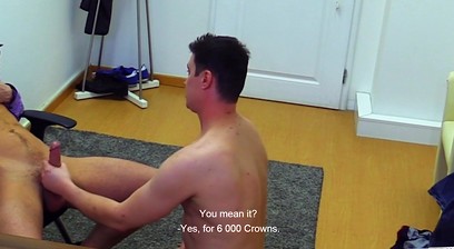DIRTY SCOUT 180 - Muscular Dude Is Desperate For A Job So Lets Agent Fuck Him