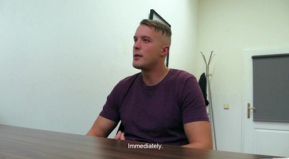 DIRTY SCOUT 182 - Buff Hunk Wants A Job But First He Needs To Suck & Fuck