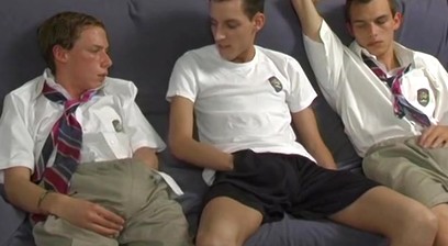 School twinks Jason Raze and Seth OConner blowing big dicks