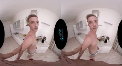 VirtualRealGay.com - Milk and cookies