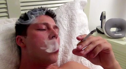 Wesley Chainsmoking In Bed