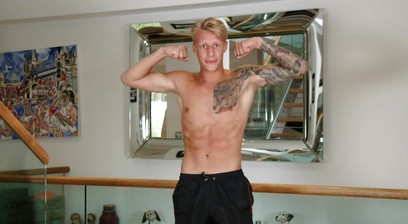 Straight Young Jake Returns to Show off his Ripped Body