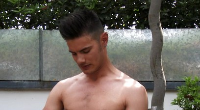 Young Straight Lean Swimmer Tim Shows His Fantastic Uncut Cock!