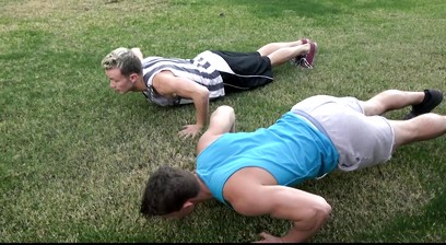 FLEX FOR YOUR OLDMAN Part 2. Logan Cross, Lance Hart and Zane