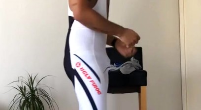 brazilian student from berlin in boots at the german gayheim casting audition
