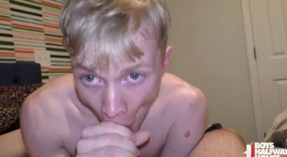 Blond Delinquent Twink Swollows Daddy's Fat Load