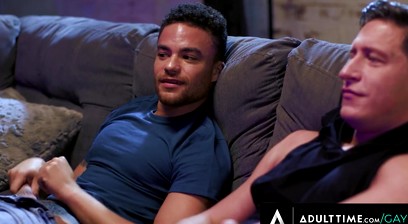 ADULT TIME - Sexually Frustrated Straight Guys Agree To Keep ANAL CREAMPIE Between Them!
