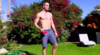 Logan Piper Jerks off With A Huge Dildo In His Ass