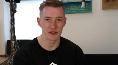 Young Straight Blond Hunk Tom Reveals His Ripped Body and Ultra Big Uncut Cock!