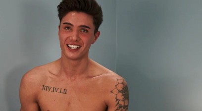 Straight Athletic Casias Reveals His Lean Ripped Body, Massive Uncut Cock and Cums!