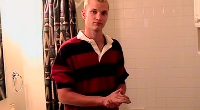Max Strokes His Big Pierced American Cock - Max