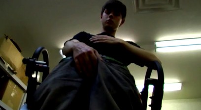 Stroking His Dick On The Job - Dustin Beeber