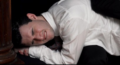 Priest Watches Religious Guy Jerks his Cock in Confession