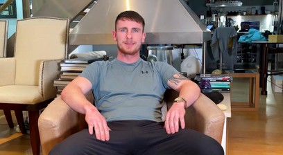 Straight Young Muscular Lad Shows off his Body & Wanks his Hard Uncut Cock & Cums!