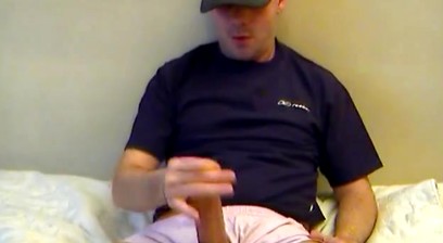 The Delivery Guy get Wanked his Huge Cock by Us!