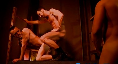 Threesome with Hunk Dudes Rocking each other Hardcore Style