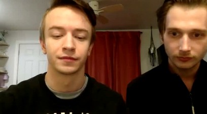 Young Guy Gives Oral Until Facial, Then Strokes Himself to Orgasm